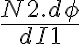 \frac{N2.d \phi }{dI1} \frac{N2.d \phi }{dI1}