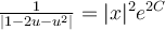 \frac{1}{|1 - 2u -u^2|} = |x|^2 e^{2C}