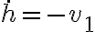\dot{h}=-v_1