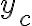  y_c 