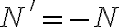 N'=-N