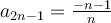 a_{2n-1}=\frac{-n-1}{n}