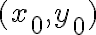  (x_0,y_0) 