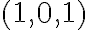 (1,0,1)