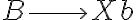 B \longrightarrow Xb