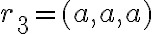 r_3=(a,a,a)