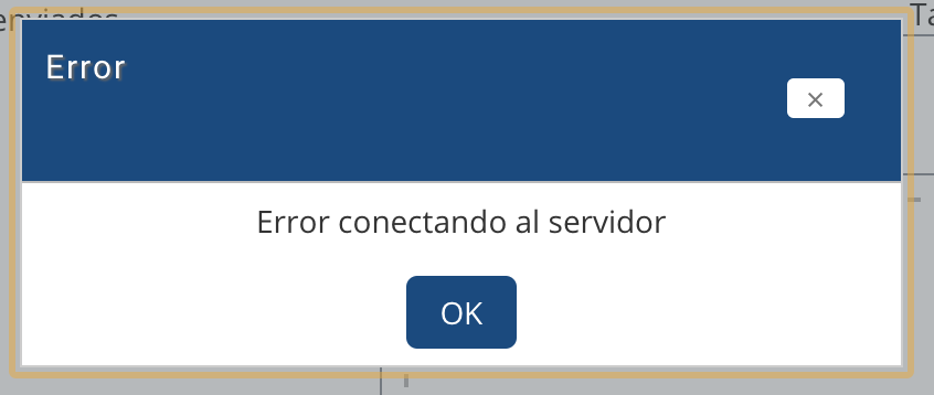 Error en el servidor