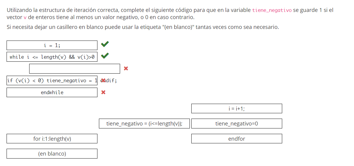 error cuestionario