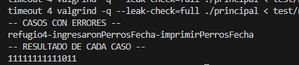 Resultados del testing